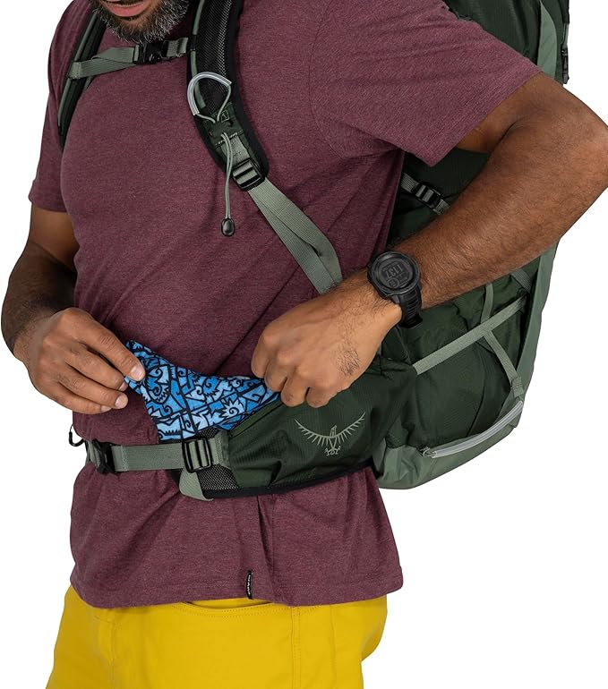 Osprey Talon 33L Men's Lightweight Hiking Backpack - Daypack for Travel & Camping, Scoria Blue/Night Shift