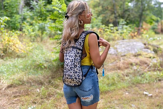 Vibe Festival Gear Hydration Pack Backpack with 2L Water Bladder for Women, Men, Teens, Kids - Hydropack Hydro Sports, Outdoor, Running, Camping, Hiking, Festivals, Raves