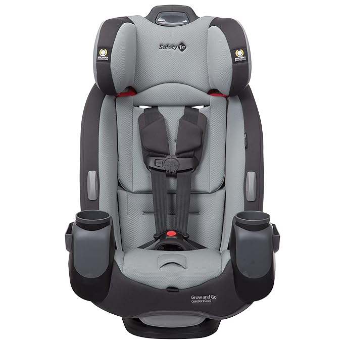 Safety 1st Grow and Go Comfort Cool All-in-One Convertible Car Seat, Rear-Facing 5-50 lbs, Forward-Facing 22-65 lbs, and Belt-Positioning Booster 40-100 lbs, Pebble Path