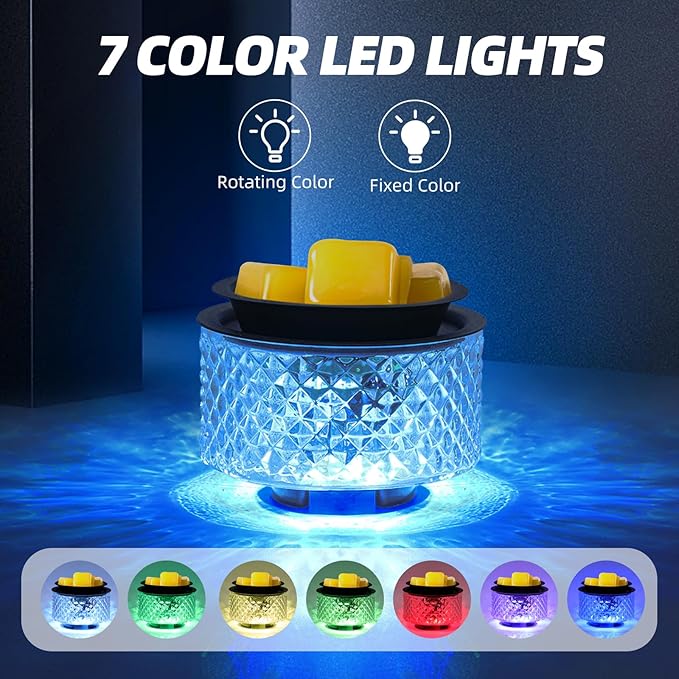 Wax Melt Warmer, Electric Wax Warmer for Scented Wax, All-in-One Candle Wax Melter with PTC Heating and 7 Color Lights, Crystal Fragrance Oil Burner for Women Gifts (Quilt Glass)