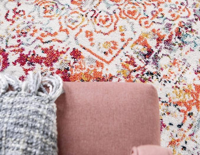Rugs.com Arlington Collection Rug – 3' x 5' Oval Multi Medium-Pile Rug Perfect for Living Rooms, Large Dining Rooms, Open Floorplans