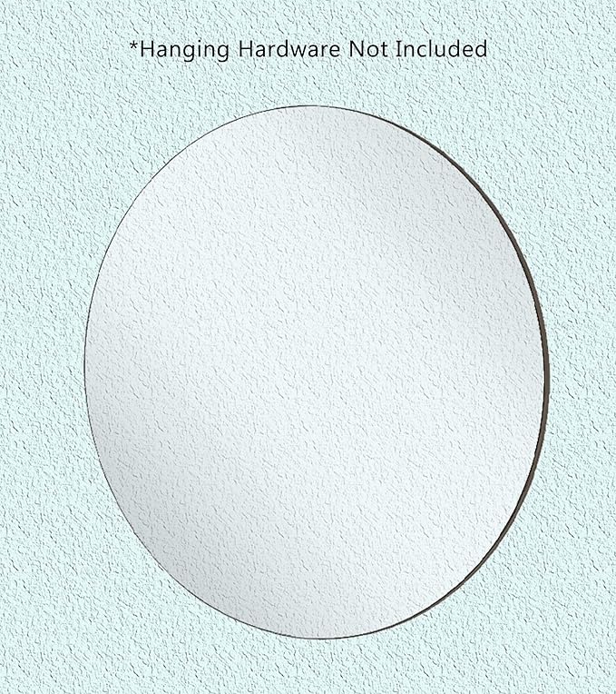 Marketing Holders Acrylic Mirror Round 4 Inch Lightweight Reflective Frameless Disc for Elegant DIY Home Decor and Unique 1/8" Thick Mirrored Decorative Gallery Walls