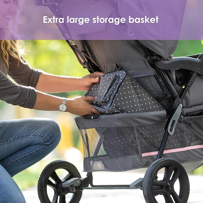 Baby Trend EZ Ride SE Travel System with Secure-Lift Infant Car Seat, Bluebell