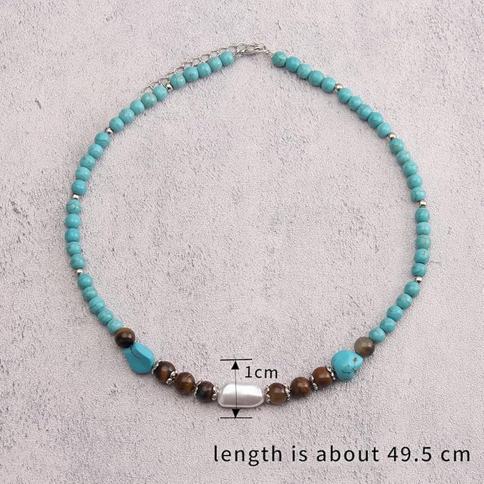 Leather Necklace for Women Boho Choker Necklace Long Cord Leather Pendant Bohemian Neckalce Vintage Alloy Pendant Leather Rope Necklace Wooden Necklaces for Women