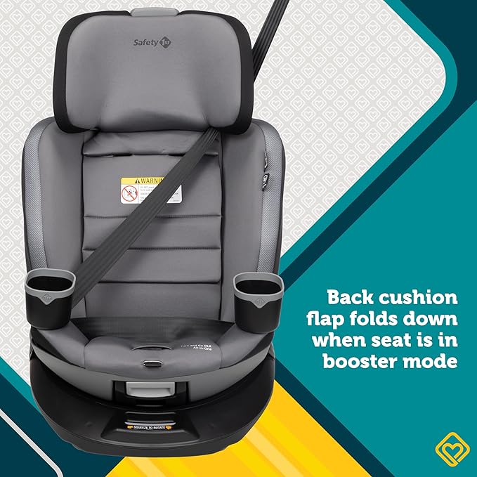 Safety 1st Turn and Go DLX 360° Rotating Convertible Car Seat in High Street