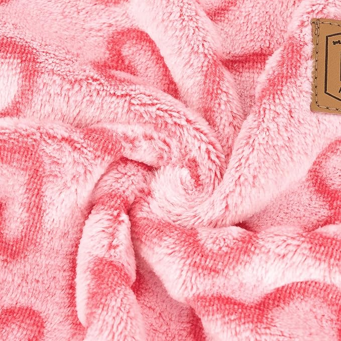 XPUDAC Dog Pajamas Heart Fleece Dog Sweater Winter Puppy Clothes for Small Medium Dogs Girl Pet Holiday Clothes Doggie Outfits for Valentines Day, XS