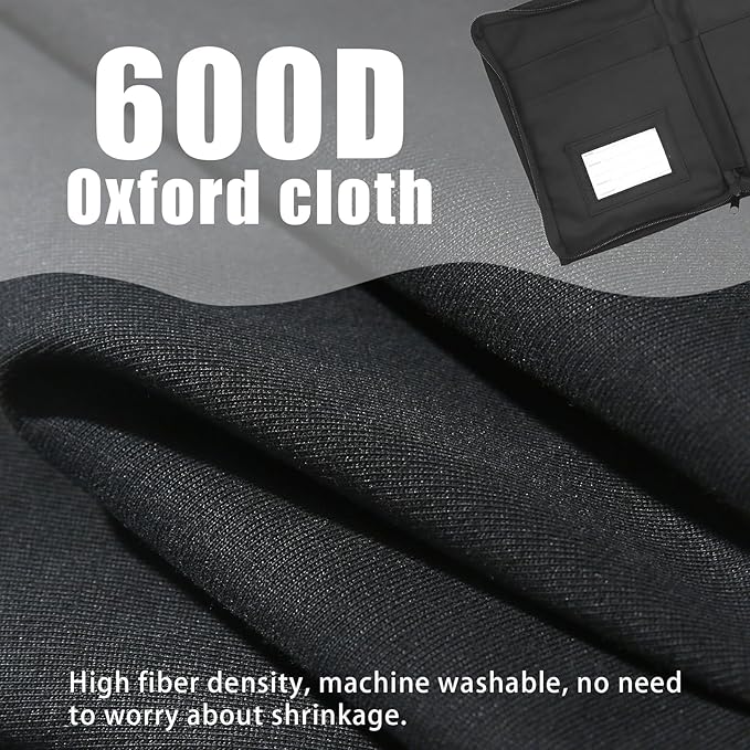 Car Registration and Insurance Holder, Glove Compartment Document Holder Owners Manual Case, Zippered Pouch Multi-Pocket Glove Bag Interior Car Accessories for Driver License, Card