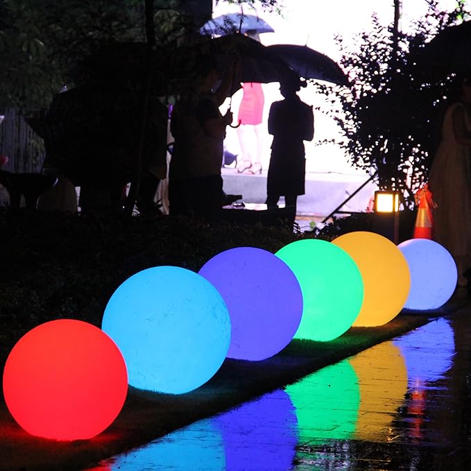 Modern Home LED Glowing Sphere w/Infrared Remote Control (20 inch)