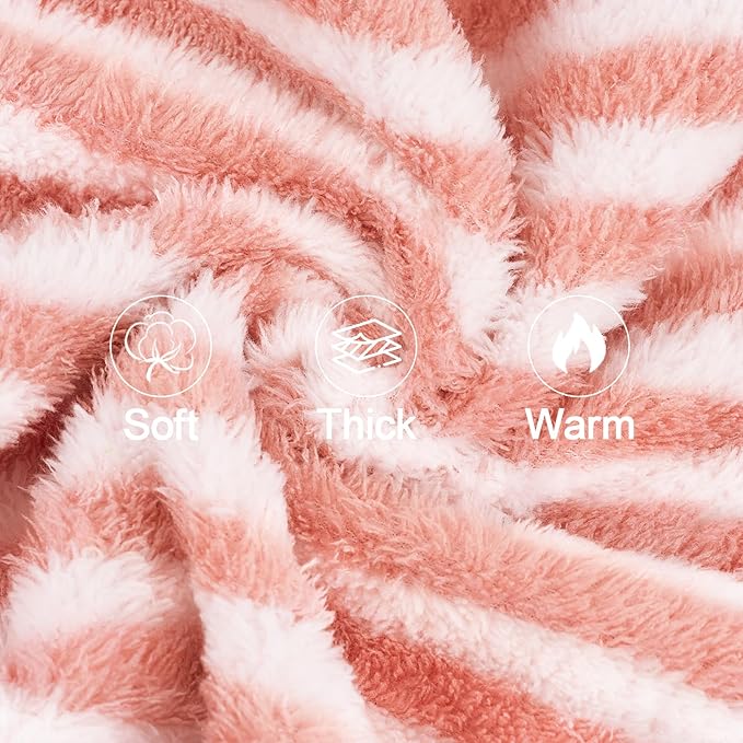 XPUDAC Stripe Dog Sweater Fleece Dog Pajamas Winter Pet Clothes for Small Medium Dogs Girl Boy Doggy Apparel for Cold Weather, XL