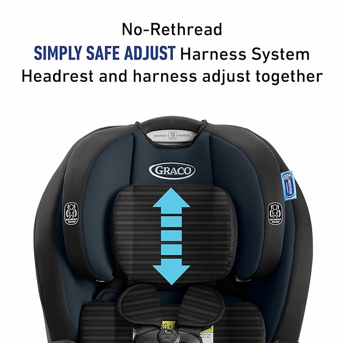 Graco TriRide 3-in-1 Reclining Car Seat, Clybourne - Rear & Forward Facing Car Seat, Highback Booster, Adjustable Headrest