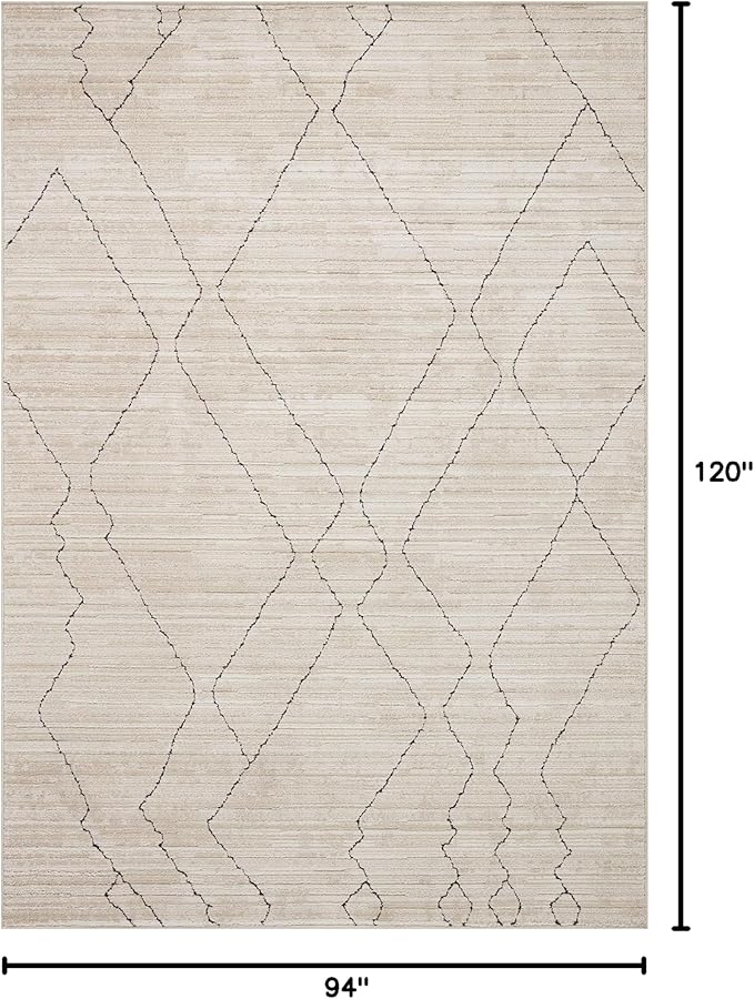 Loloi Darby Collection DAR-03 Sand/Charcoal 7'-10" x 10' Area Rug