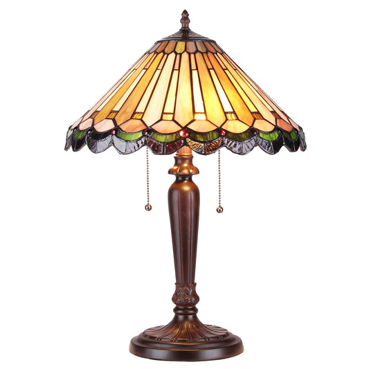 Chloe Inez Table Lamp CH35883GG16-TL2 Glass Multi One Size