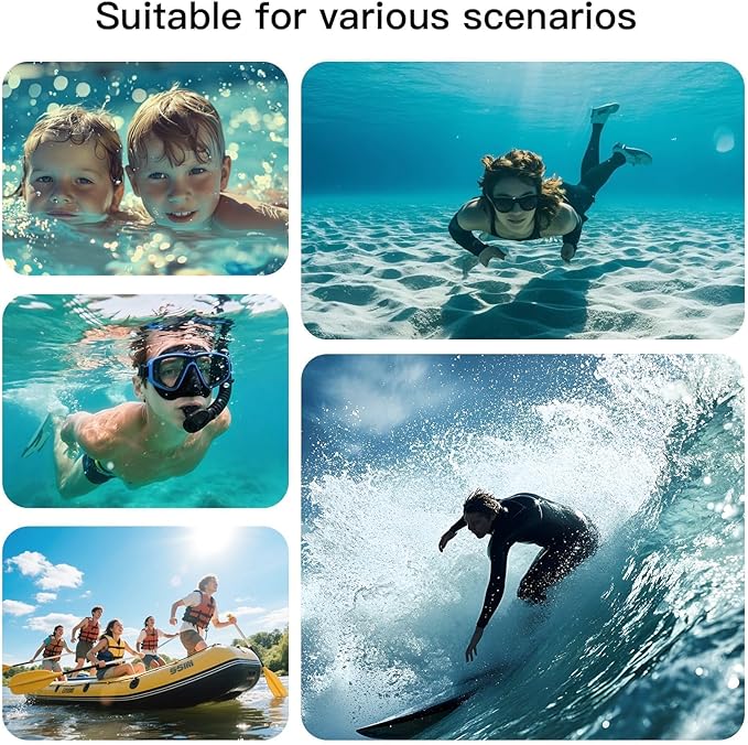 1/2 Pack Waterproof Phone Pouch Compatible with iPhone 17 16 15 Pro Max & Galaxy S24+/S23 7in Waterproof Phone Case, IPX8 Beach Travel Must Haves, Beach Essentials, Snowy White, 1 Pack