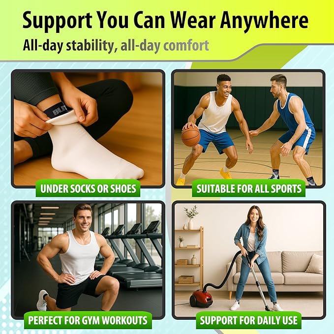 BLITZU Compression Socks for Plantar Fasciitis, Achilles Tendonitis, Arthritis Relief, Ankle Brace Compression Sleeve with Foot Arch Support, Ankle Wrap for Women, Men, Swelling & Heel Pain Pink L-XL