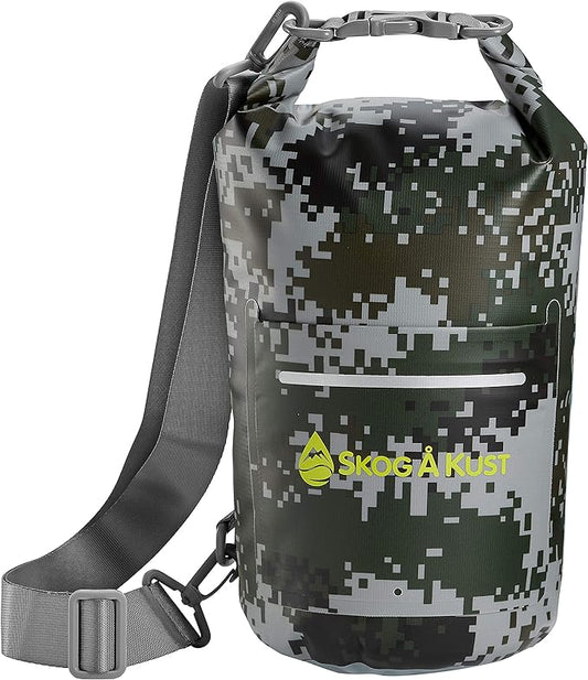 Skog Å Kust DrySak - Roll Top Waterproof Bag for Travel & Outdoors - 5, 10 & 20 Liter sizes