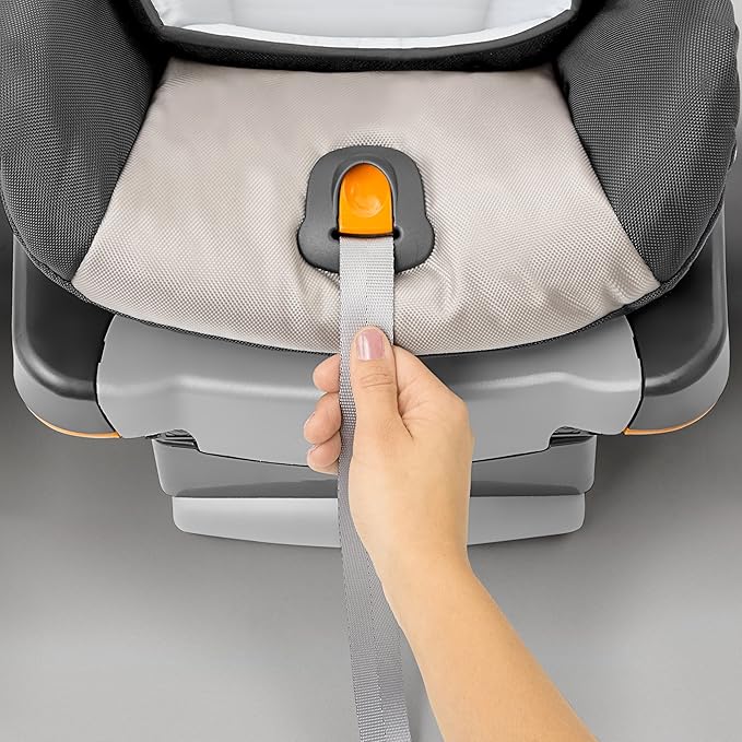 Chicco KeyFit 30 Infant Car Seat and Base, Rear-Facing Seat for Infants 4-30 lbs., Infant Head and Body Support, Compatible with Chicco Strollers, Baby Travel Gear | Orion/Grey