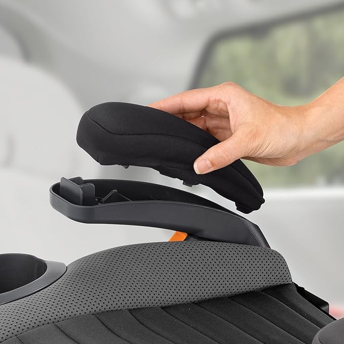 Chicco GoFit Plus Backless Booster Car Seat with Latch Attachment and Quick-Release Latch Removal, Travel Booster Seat for Car, Portable Car Booster Seat for Children 40-110 lbs. | Vivaci/Pink