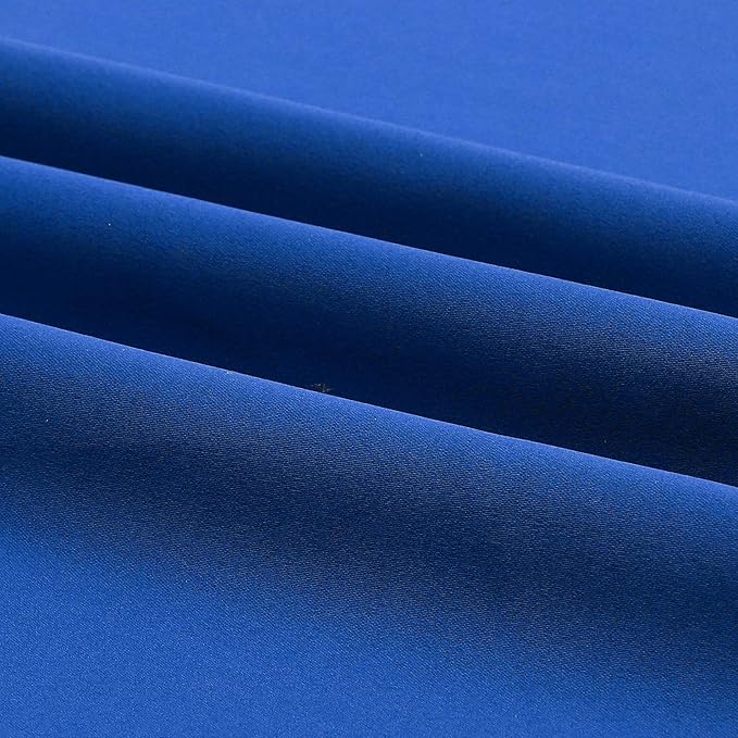 96 Inch Royal Blue Curtain Panels for Living Room Solid Energy Efficient Room Darkening Bedroom Curtains Thermal Insulated Grommet Top 42 x 96 Inch, 2 Panels