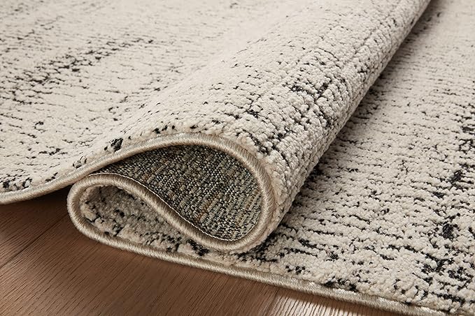 Loloi Darby Collection DAR-02 Oatmeal/Charcoal 2'-7" x 12'-0" Runner Rug