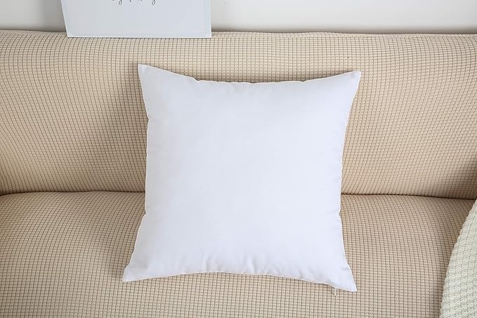 TangDepot Handmade Decorative Solid 100% Cotton Canvas Throw Pillow Covers/Cushion Covers, 45 Colors Available - (20" x20" , White, 2 Count (Pack of 1))