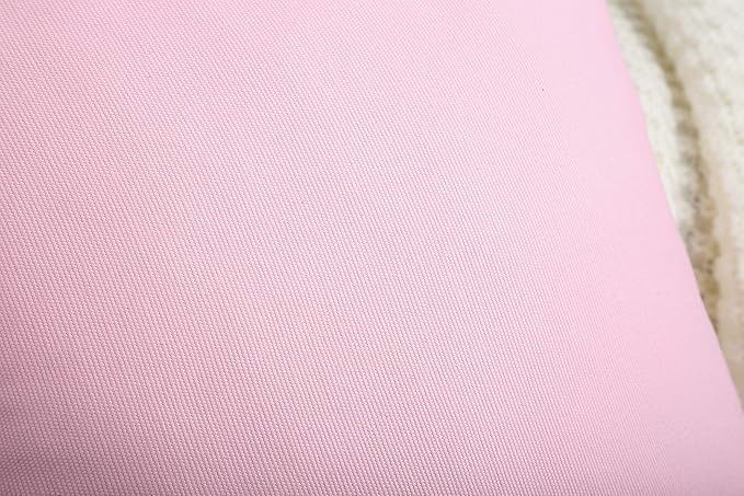 TangDepot Handmade Decorative Solid 100% Cotton Canvas Throw Pillow Covers/Pillow Shams, (16"x16", Salmon Pink)