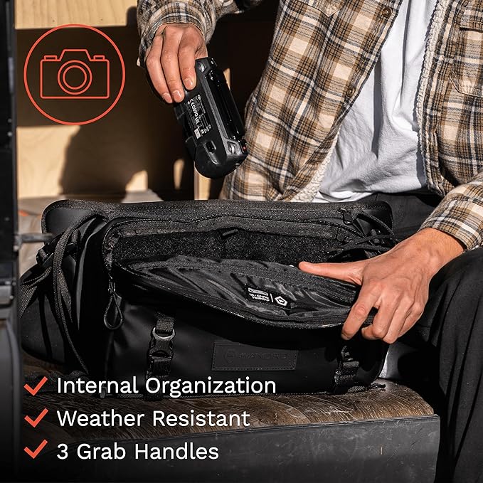 WANDRD ROGUE V1 9L Sling: Compact Camera Sling and Crossbody Bag with Fast Access, 3-Way Carry– Lightweight Everyday Bag Great for Travel, Photography, and Daily Use (Black)