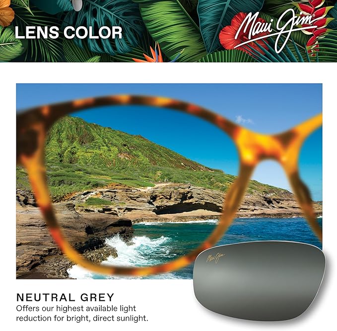 Maui Jim Polarized Men's and Women's Beaches Universal Fit Aviator Sunglasses