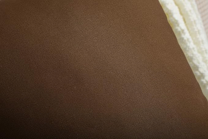 TangDepot Handmade Decorative Solid 100% Cotton Canvas Throw Pillow Covers/Pillow Shams, (22"x22", Coffee)