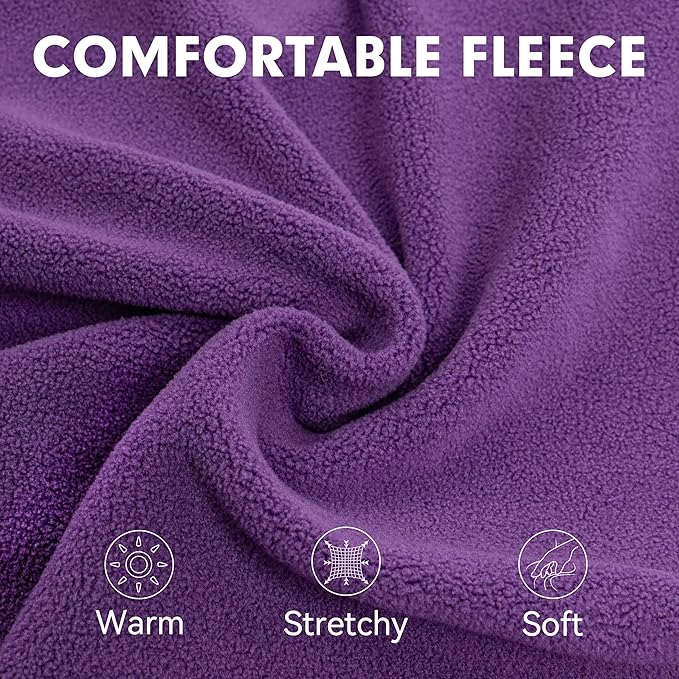 cyeollo Small Dog Sweater, Stretchy Soft Fleece Sweater Pullover Dog Vest Lightweight Turtleneck Warm Winter Doggie Clothes for Puppy Cats Apparel, Purple S