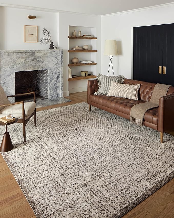 Loloi Darby Collection DAR-04 Ivory/Stone 2'-7" x 12'-0" Runner Rug
