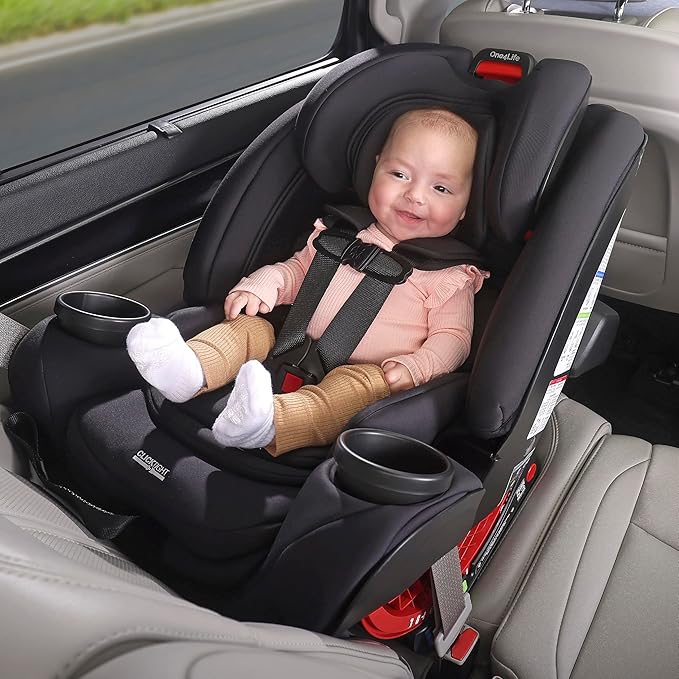 Britax One4Life All in One Convertible Car Seat, 3 in 1 Car Seat & Booster Seat with Easy ClickTight Installation, Extended Rear Facing Capacity, and Breathable SafeWash Fabrics — Parchment