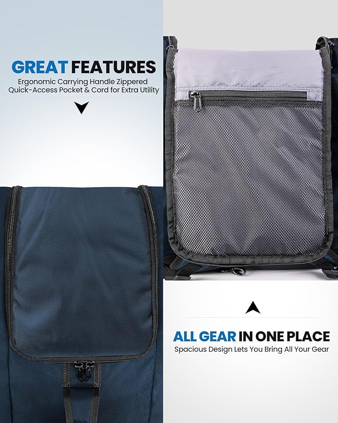 OutdoorMaster Boot Bag - 50L Ski Boots and Snowboard Boots Bag, Excellent for Travel with Waterproof Exterior & Bottom - for Men, Women and Youth