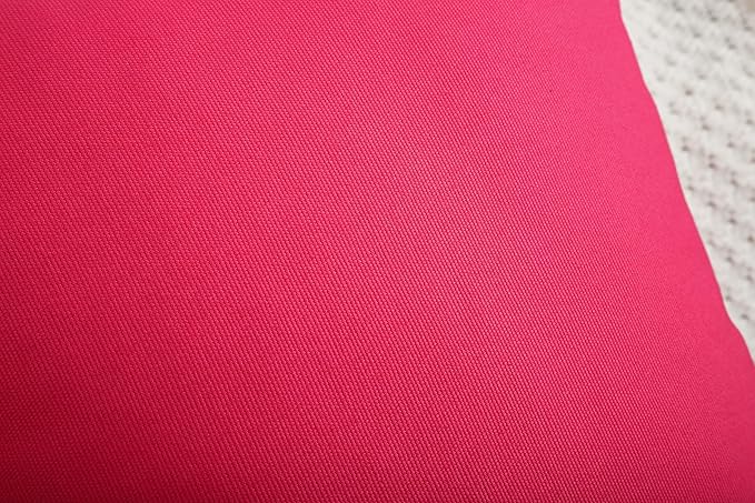 TangDepot Handmade Decorative Solid 100% Cotton Canvas Throw Pillow Covers/Pillow Shams, (24"x24", Watermelon Red)