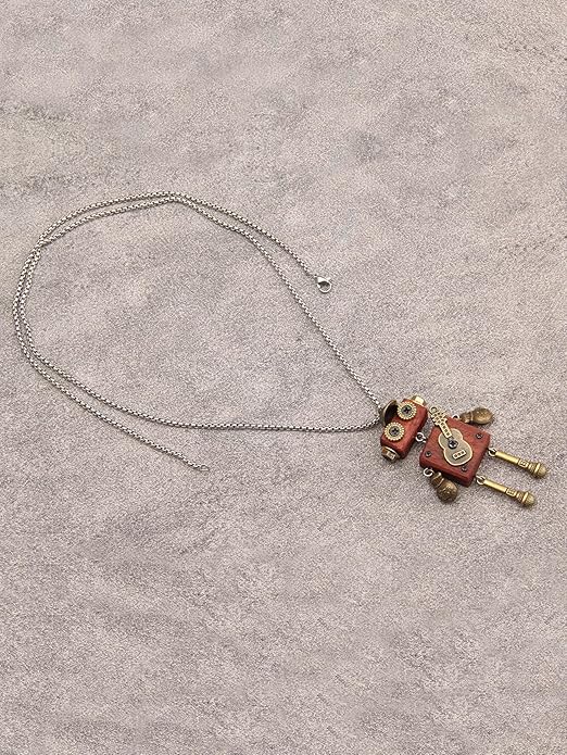 Leather Necklace for Women Boho Choker Necklace Long Cord Leather Pendant Bohemian Neckalce Vintage Alloy Pendant Leather Rope Necklace Wooden Necklaces for Women