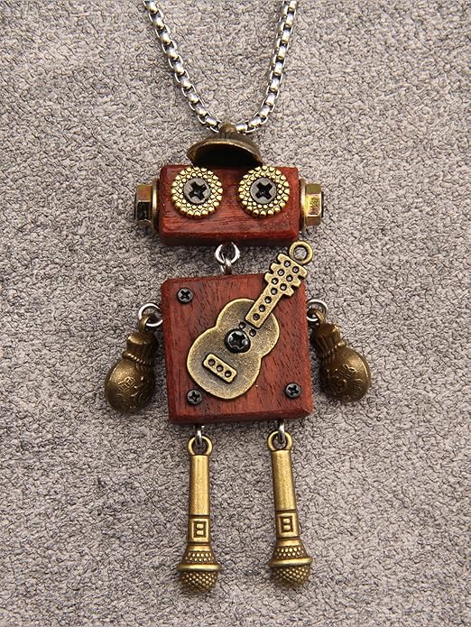Leather Necklace for Women Boho Choker Necklace Long Cord Leather Pendant Bohemian Neckalce Vintage Alloy Pendant Leather Rope Necklace Wooden Necklaces for Women