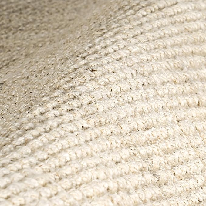 Nuloom Daniela Off-White, 7'6" x 10'6", Handmade, Jute, Tassel, Soft and Textured, High Traffic, Stain Resistant, Easy Clean, Durable Area Rug for Bedroom, Living Room, Dining Space, Foyer, Entryway