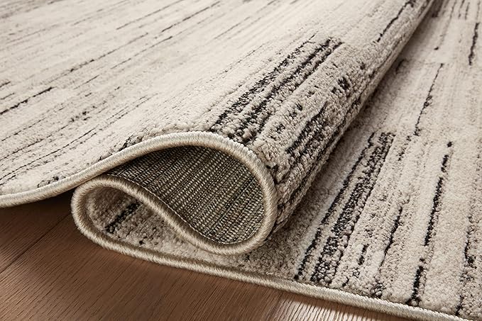 Loloi Darby Collection DAR-01 Charcoal/Sand 4'-0" x 6'-0" Accent Rug