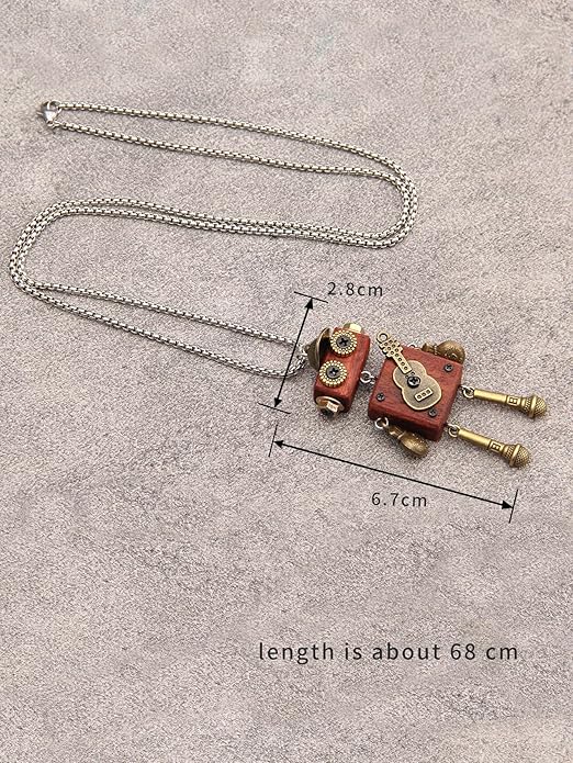 Leather Necklace for Women Boho Choker Necklace Long Cord Leather Pendant Bohemian Neckalce Vintage Alloy Pendant Leather Rope Necklace Wooden Necklaces for Women