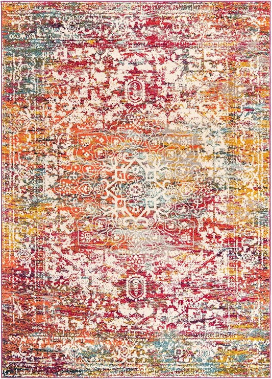 Rugs.com Arlington Collection Rug – 8x11 Multi Medium-Pile Rug Perfect for Living Rooms, Large Dining Rooms, Open Floorplans