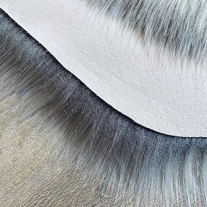 LAMBZY High Pile Super Soft Faux Sheepskin Rug (10'x13', Grey)