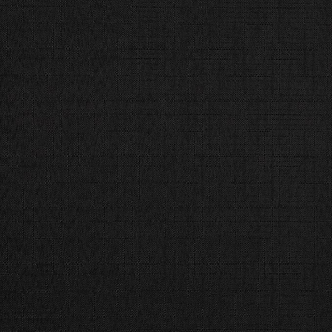 Eclipse Kendall Solid Textured Blackout Thermal Insulated Lining Grommet Window Curtain for Bedroom (1 Panel), 42 in x 84 in, Black
