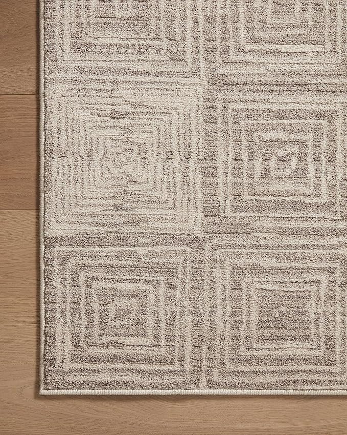 Loloi Darby Collection DAR-05 Beige/Grey 2'-7" x 4' Accent Rug