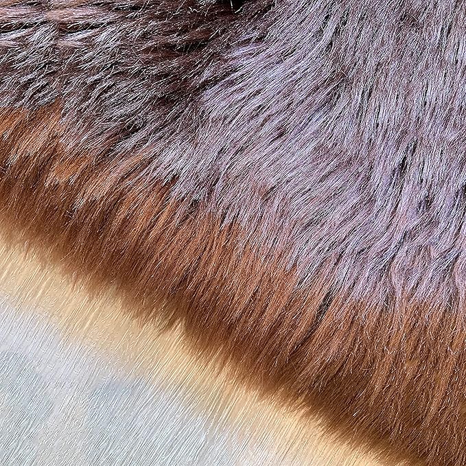 LAMBZY High Pile Super Soft Faux Sheepskin Rug (8'x11', Brown)