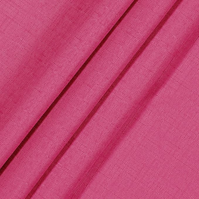 ECLIPSE Kendall Modern Blackout Thermal Rod Pocket Window Curtain for Bedroom or Living Room (1 Panel), 42" x 84", Raspberry