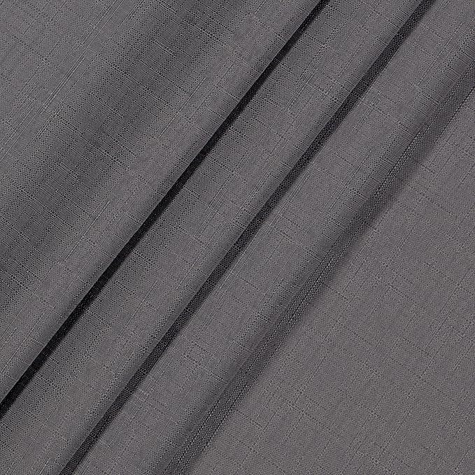 ECLIPSE Kendall Modern Blackout Thermal Rod Pocket Window Curtain for Bedroom or Living Room (1 Panel), 42" x 63", Charcoal